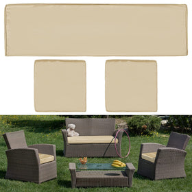 Lounsweer outdoor cushion cover set brown, protects cushions from spills and stains.