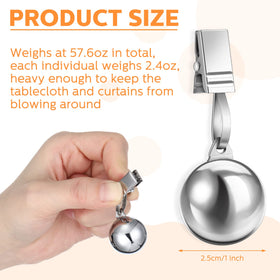 Lounsweer 12-piece pack keeps tablecloth flat during picnics