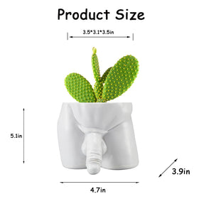 Lourich large white penis vase serves as a quirky decor centerpiece.