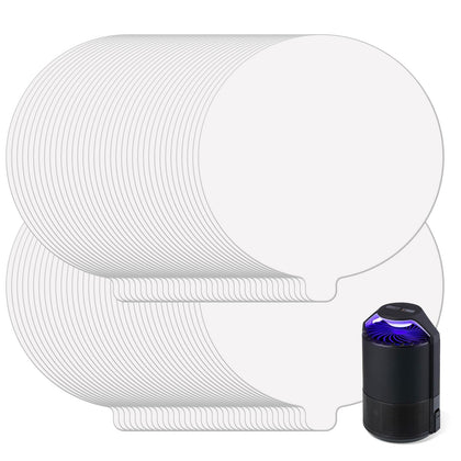 Lousye 72-pack white 4.3-inch rubber plate for indoor traps boosts capture efficiency.