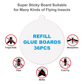 Lousye replacement plate compatibility with most indoor traps for easy refresh.