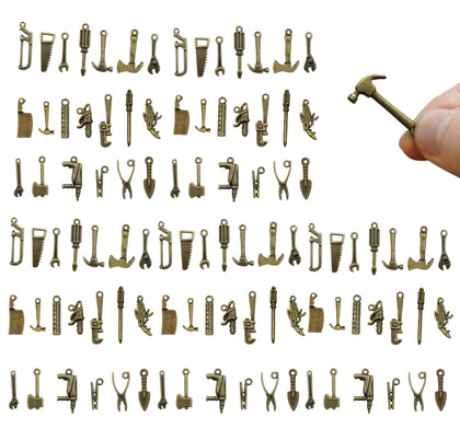 Loutas bowdee bronze mini hammer figurine enhances dioramas and crafts.