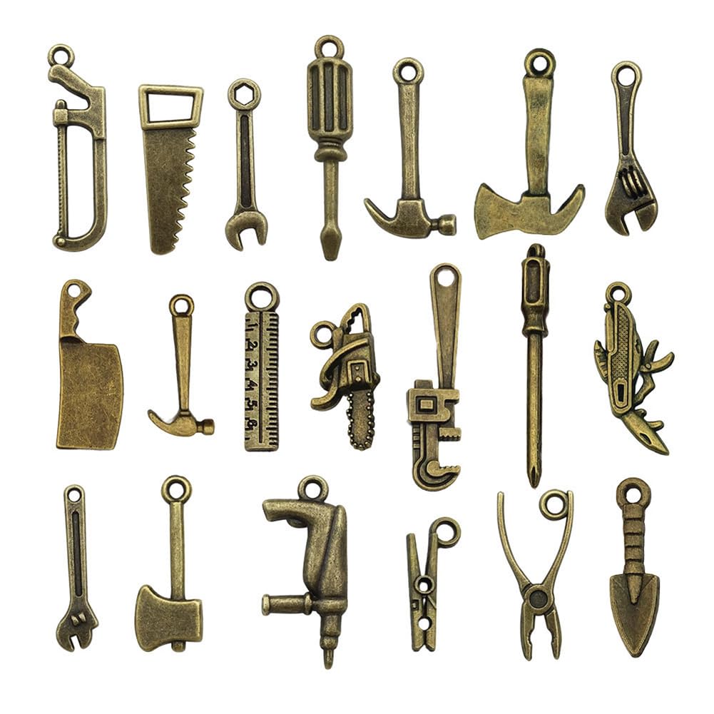 Loutas bowdee bronze mini screwdriver figurine adds charm to models and dioramas.