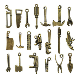 Loutas bowdee bronze mini screwdriver figurine adds charm to models and dioramas.