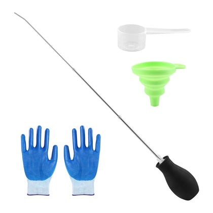 Lovarisse diatomaceous earth duster with bulb applicator for precise powder placement