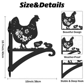 Lovarywow outdoor chicken plant hanger shown on wall for versatile space