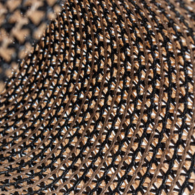 LOVE STORY durable grommets securing the screen to a fence