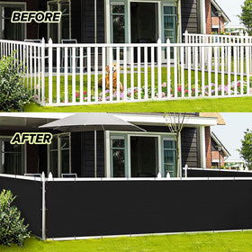 LOVE STORY aluminum grommets edge detail demonstrates sturdy, secure fence attachment