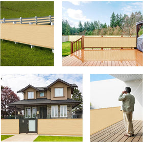 LOVE STORY backyard patio screen creates a tidier, private outdoor area.