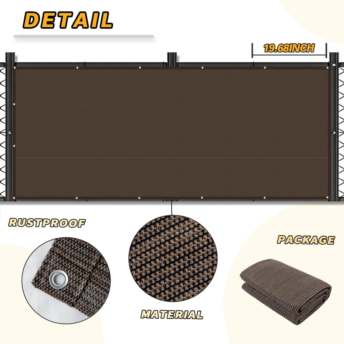 LOVE STORY backyard patio privacy screen in use for privacy