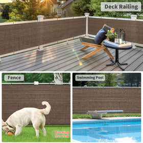 LOVE STORY fence screen provides 85 90 percent shading for outdoor spaces