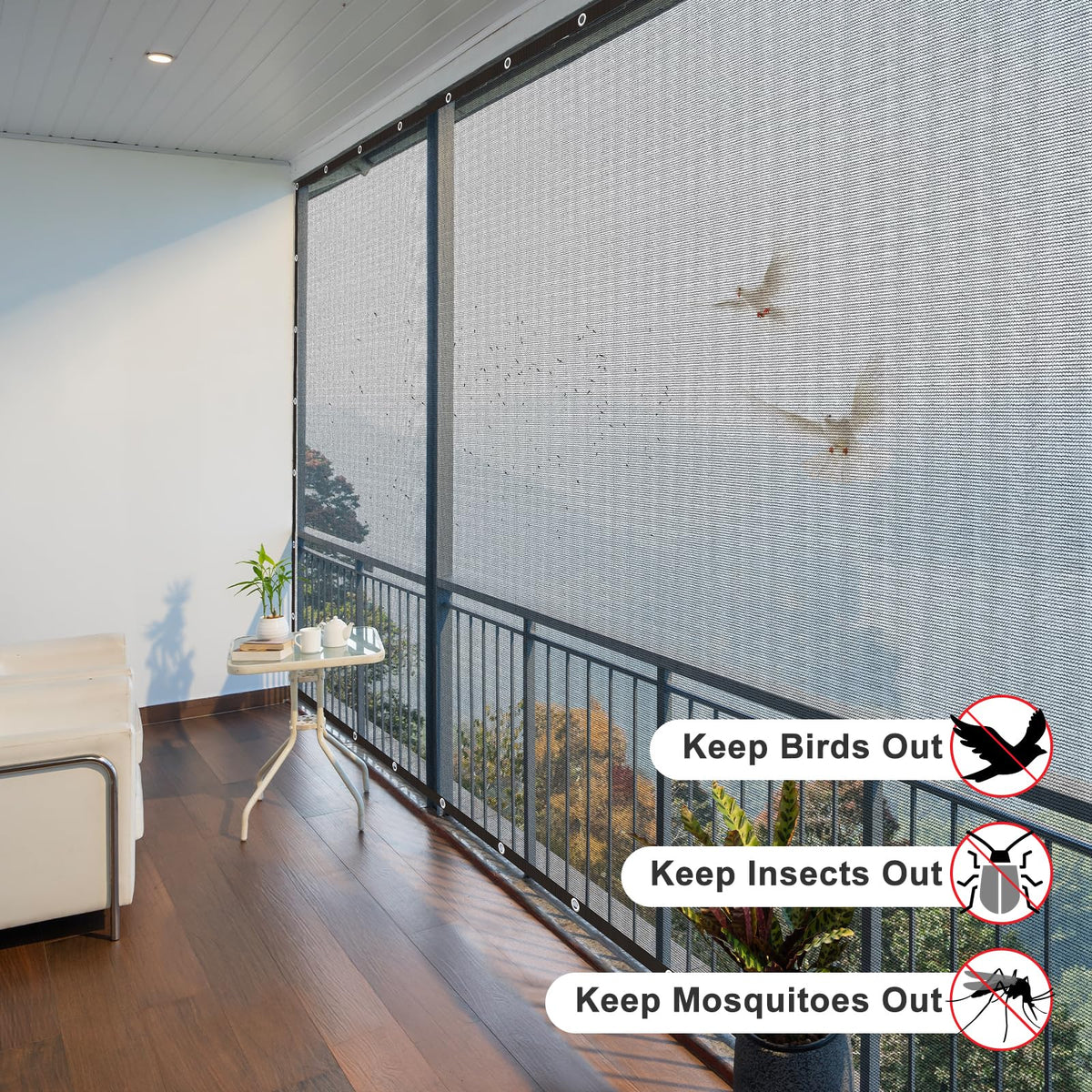LOVE STORY customizable shade cloth helps greenhouse and planting beds stay cooler.