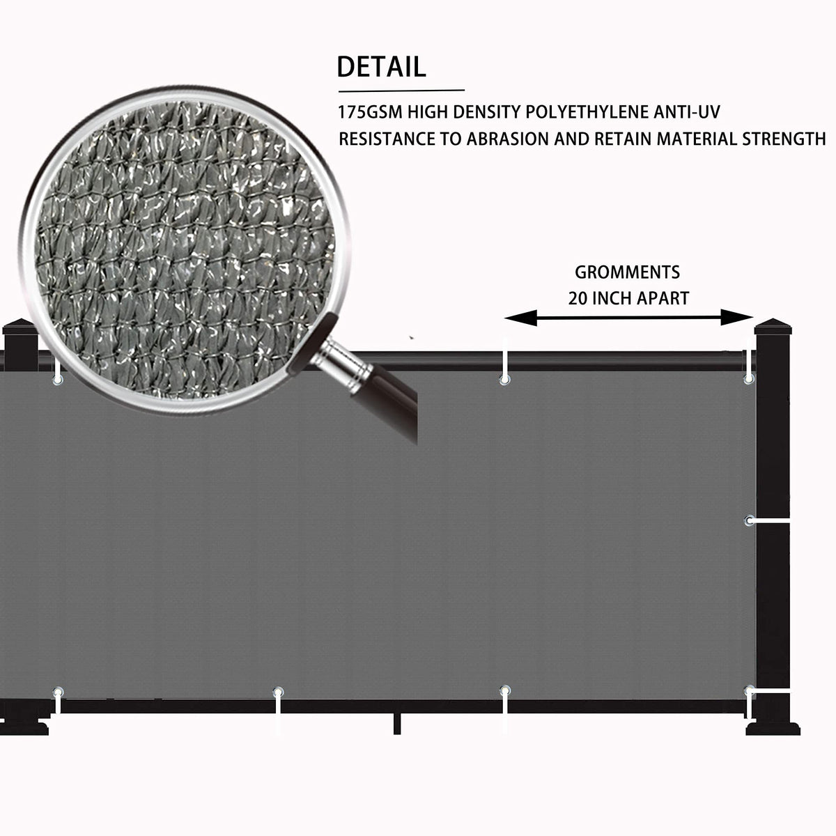 LOVE STORY outdoor deck shield ideal for patios and pools