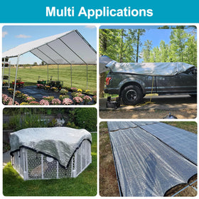 LOVE STORY patio pool shade setup showing easy installation and storage.