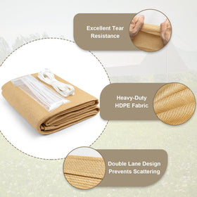 Love Story shade cloth in sand offering 95% UV protection for comfort