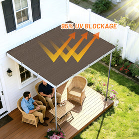 Versatile outdoor shading for backyard and porch spaces