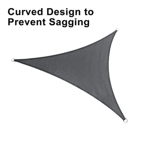 LOVE STORY triangle dark grey sun shade 12x12 backyard-ready setup for decks, patios, and pergolas.
