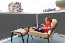 Love Story weather-resistant balcony screen stays durable through all seasons for patio privacy