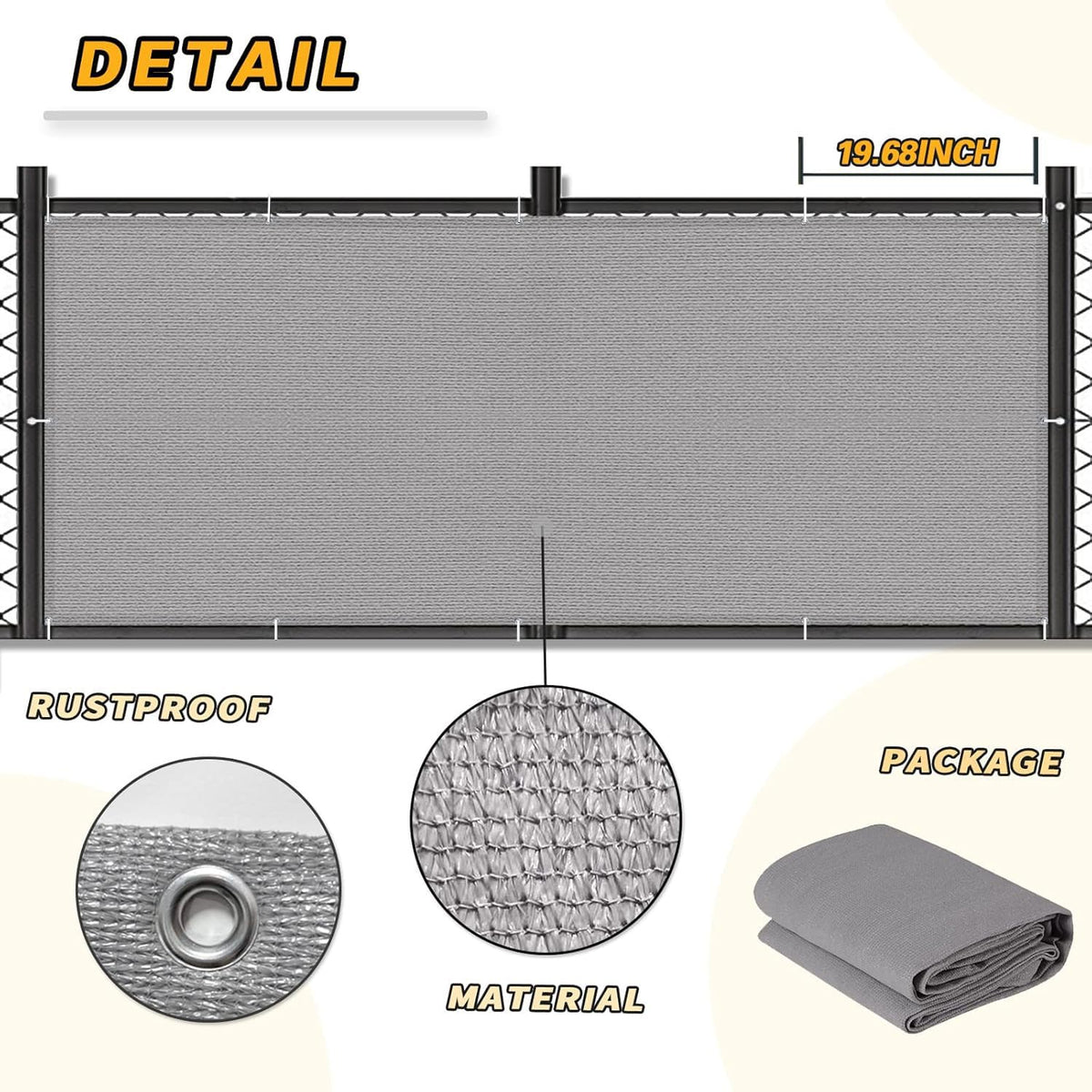 Love Story weather-resistant outdoor screen for year-round privacy in windy or wet weather.