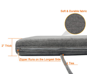 Loveboat piano bench cushion provides comfortable support while practicing