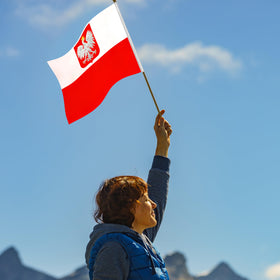 LoveVC durable polyester flags with colorfast edges for reuse.