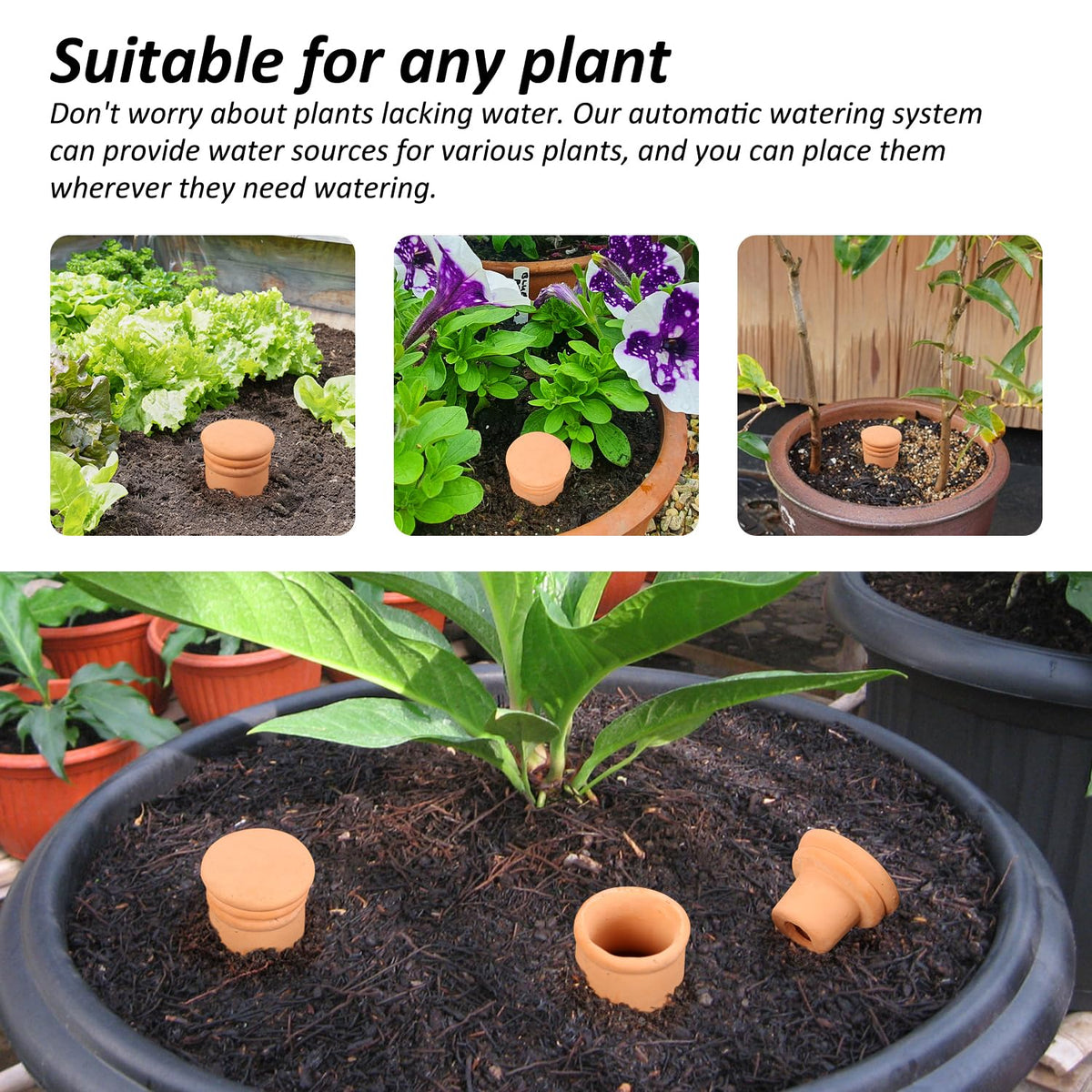 Lovely Ran Ollas two-piece design stays discreet under soil.
