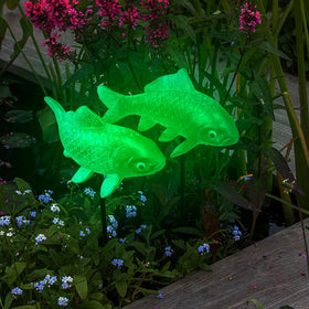 Lovely Ran weatherproof outdoor copper koi statue resists rain and humidity