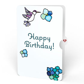 Lovepop birthday sentiment card with message space.