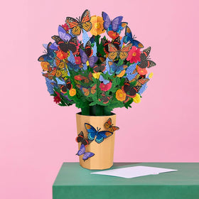 Lovepop Lavender Butterfly pop-up card in protective envelope