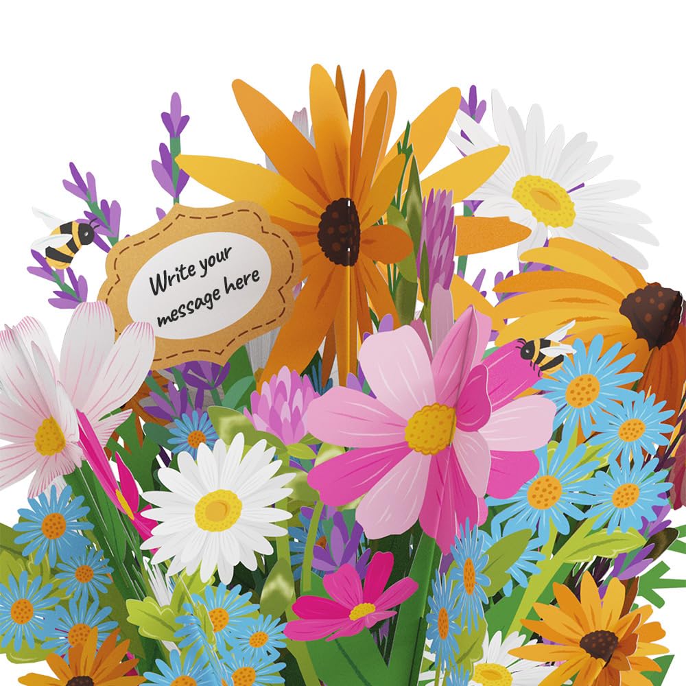 Close up of Lovepop pop-up card showing detailed petals