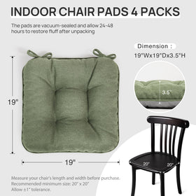Love's cabin memory foam cushions, non-slip bottom and ties secure the seat
