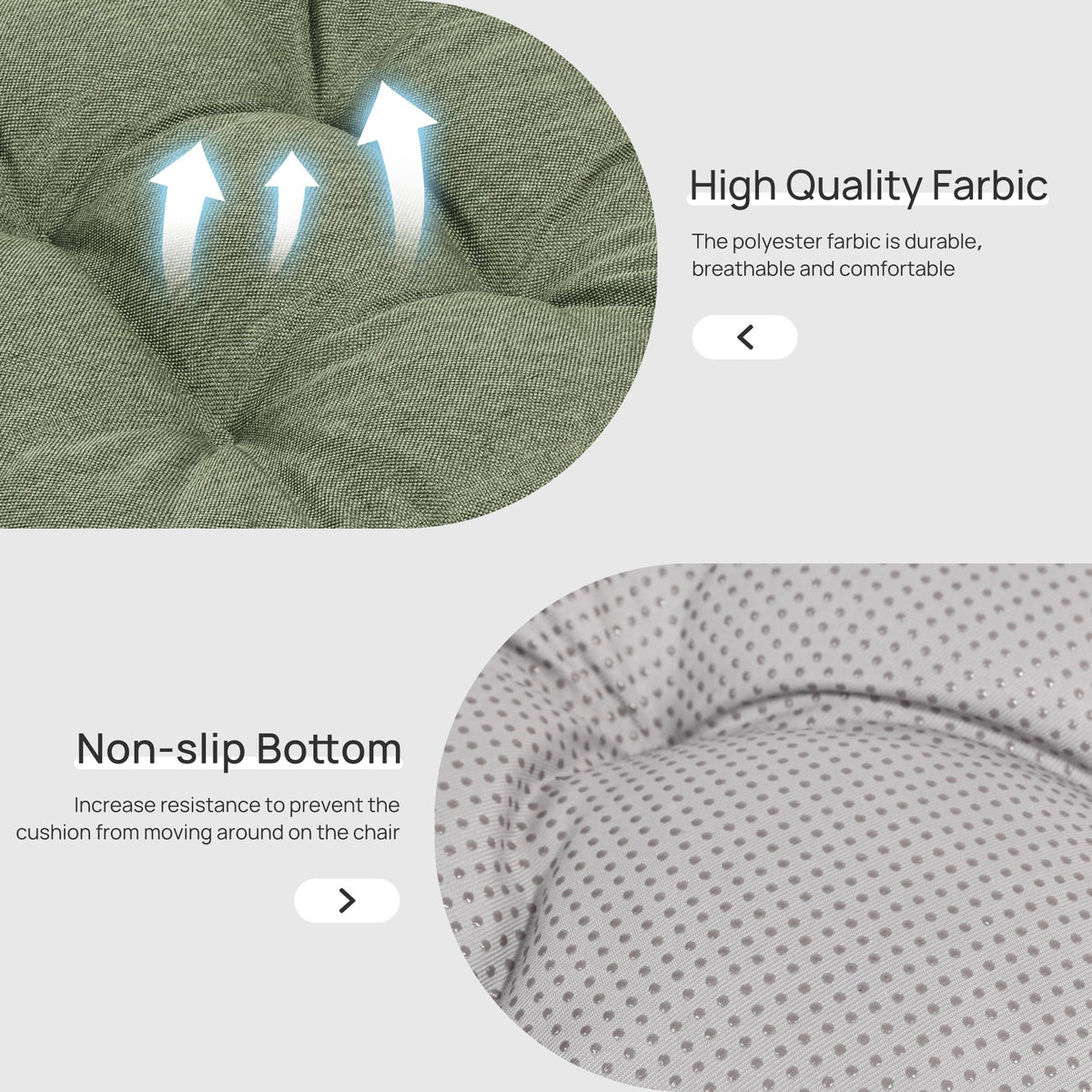 Love's cabin seat pads with fast memory foam recovery after unpacking