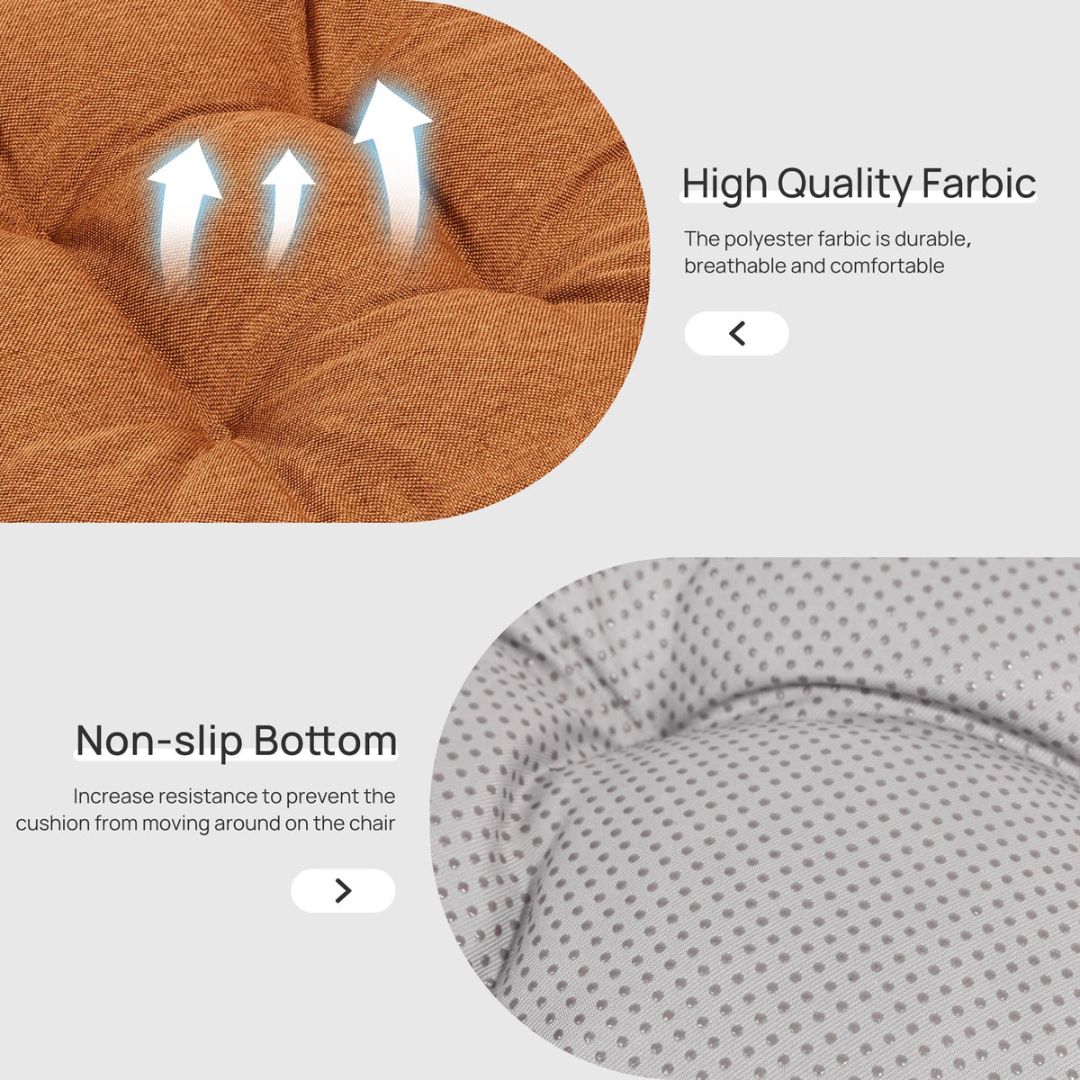 Love's cabin cushions vacuum-packed, showing packaging compression and quick recovery.