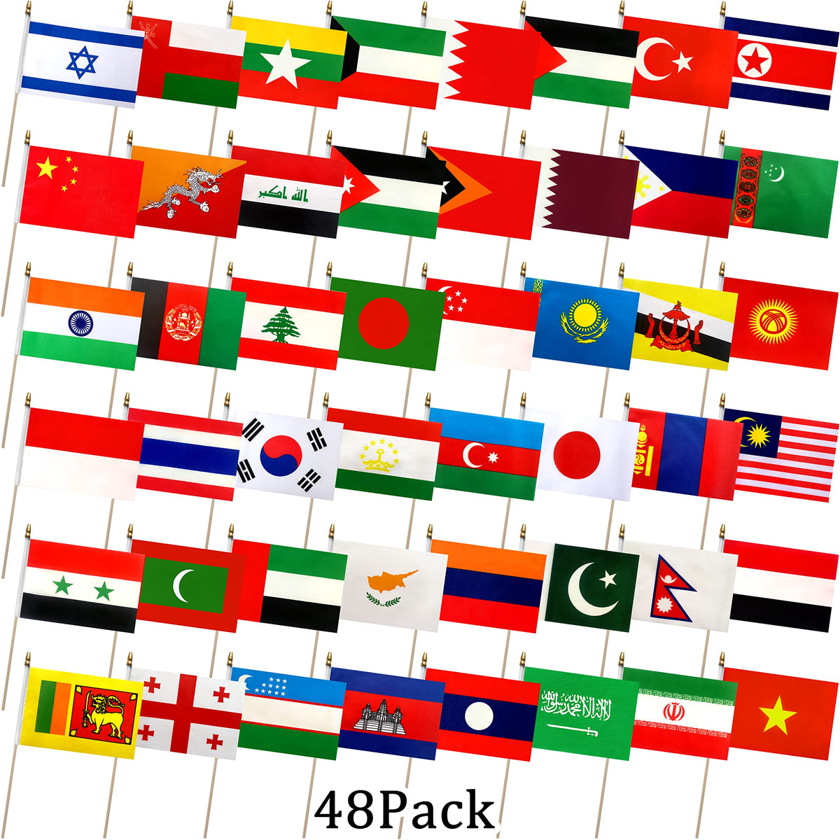 LoveVC flags and sticks arranged separately for flexible display