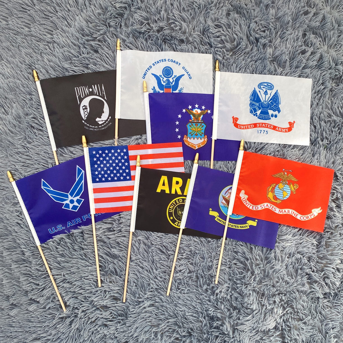 LoveVC Air Force flag with bold tones for parades and displays
