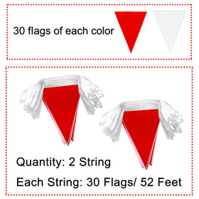 LoveVC 50ft pennant rope demonstrates sturdy construction for windy outdoor events.
