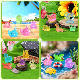 LOVEXIRAN luminous mini snail figure glowing in DIY crafts