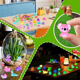 LOVEXIRAN luminous mini turtle figure glowing in potted plants