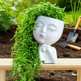 LovTocTic face planter with drainage hole promotes healthy watering
