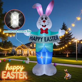 LOVTILAK bunny with built-in LED lights boosts nighttime visibility and festive ambiance.