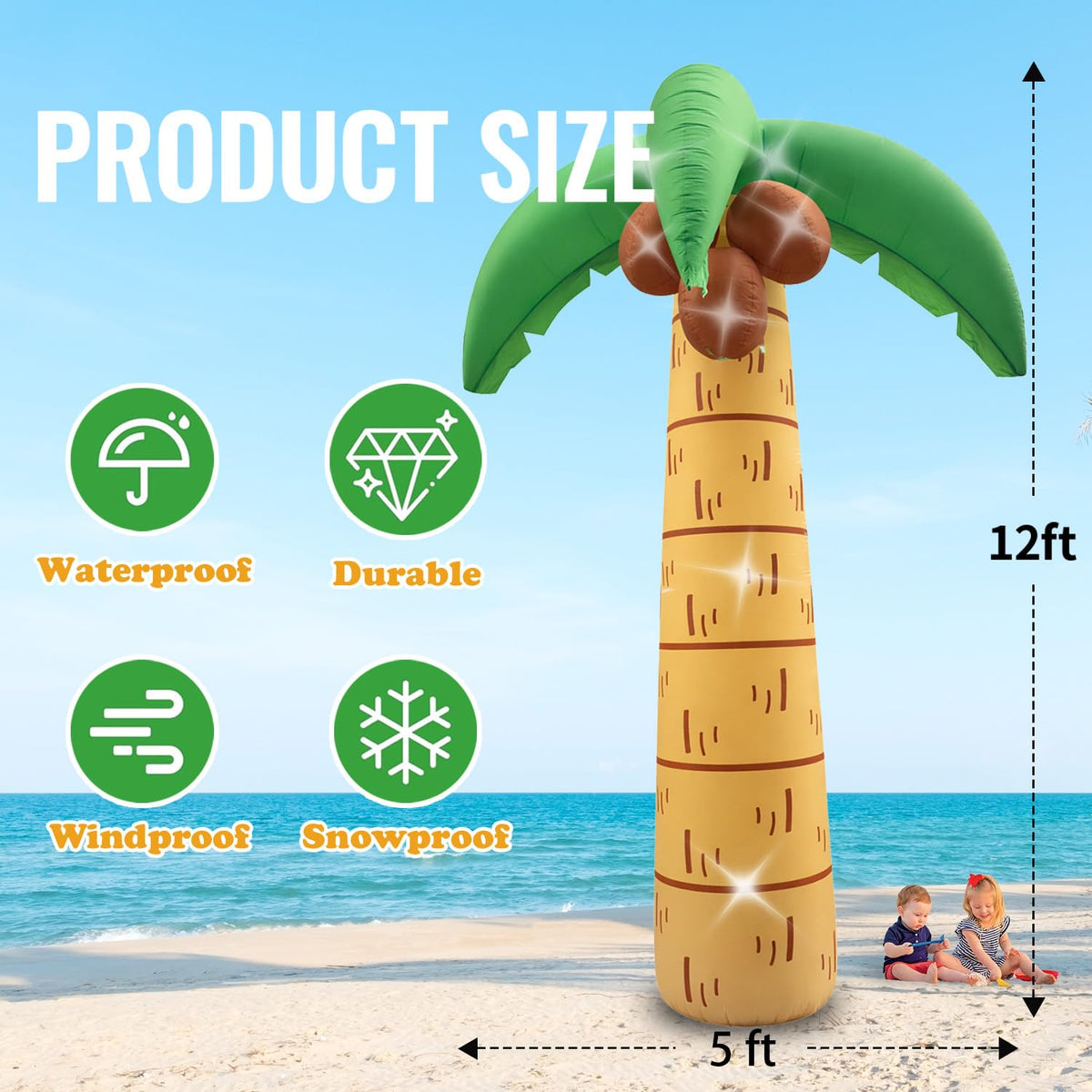 LOVTILAK palm tree storage bag for easy packing and transport