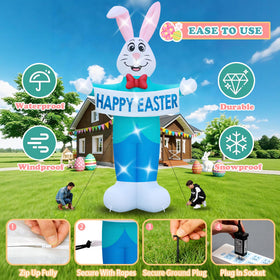 LOVTILAK durable waterproof fabric used for the Easter inflatable outdoors.