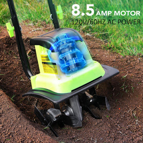 LOVTILLER lightweight design makes extended tilling easier and more maneuverable.