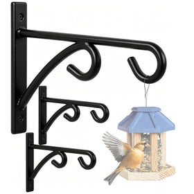 LOVYNO outdoor bird feeder hanger 8-inch, sturdy load capacity for bird feeders and flower pots.