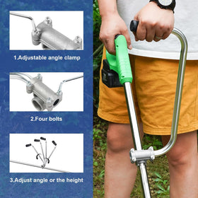 LOVYNO weed eater handle easy installation on trimmer shaft saves time.