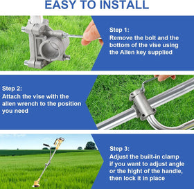 LOVYNO weed eater handle suits most trimmers for gardens and edging.