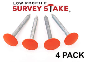 Low Profile Survey Stake heavy-duty head close-up shows sturdy 2.25-inch diameter