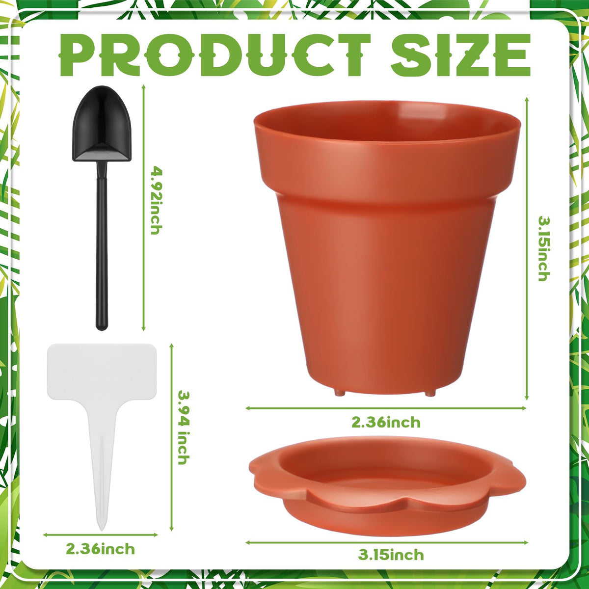 LOYIM clear humidity dome on plastic nursery pot for growth observation