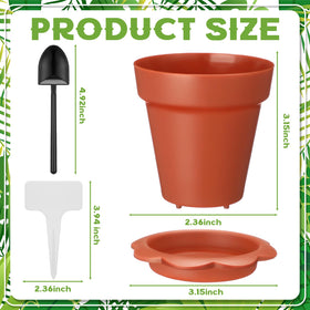 LOYIM clear humidity dome on plastic nursery pot for growth observation