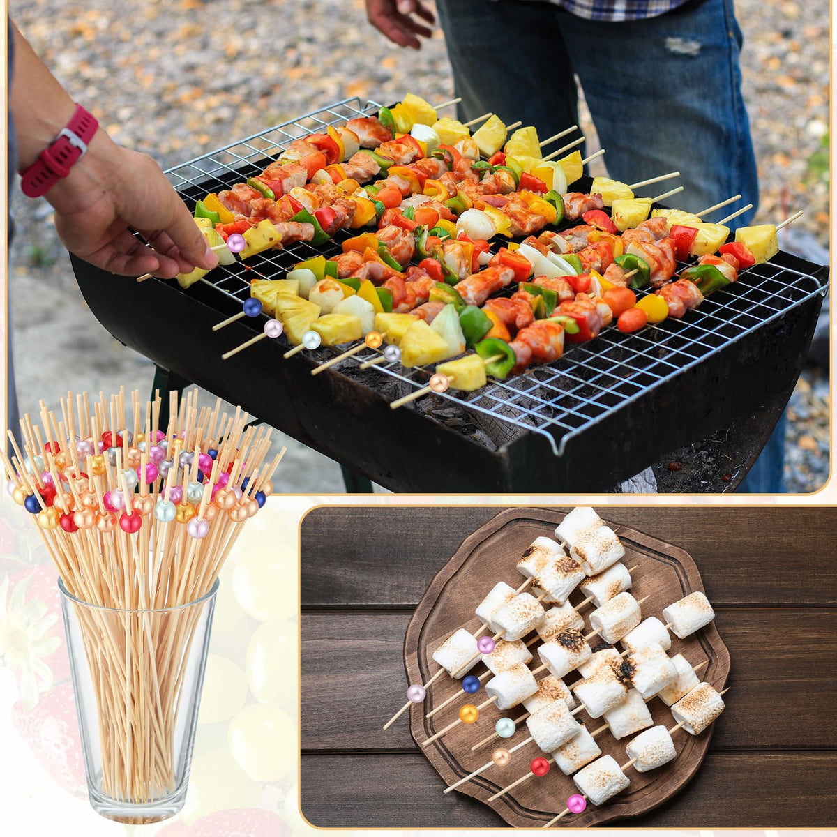 LOYIM multipurpose food picks set for party snacks and decor